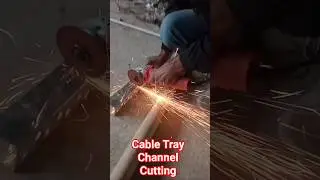 Cable Tray Channel Cutting 😱 #shorts #electrical #mcb #cable