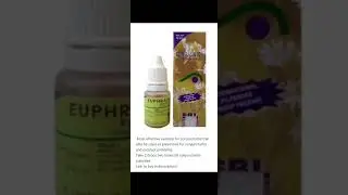 Sbl Euphrasia eye drops most effective medicine for conjunctivitis.