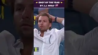 J.J. WOLF POSSIBLY THE SHOT OF THE YEAR... #shorts #tennis #sports