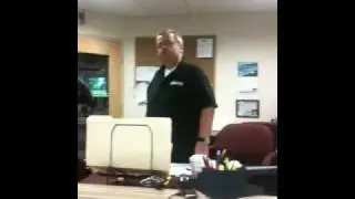 John scares Frank