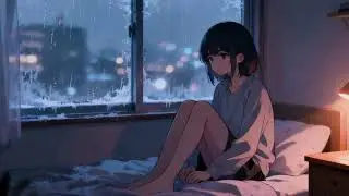 Rainy Night Lofi 🌙 60 Minutes of Study & Focus Instrumental