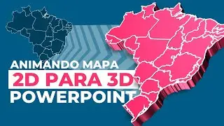 Como criar um Efeito Animado de Mapa 2D para 3D no PowerPoint