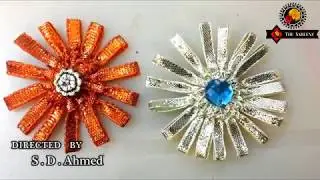 gota embroidery -how to make gota patti flower tutorial in urdu
