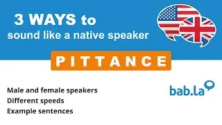 PITTANCE pronunciation | Improve your language with bab.la