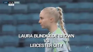 Laura Blindkilde Brown Scenepack || Please give credits if used! || Man City Women vs Leicester City