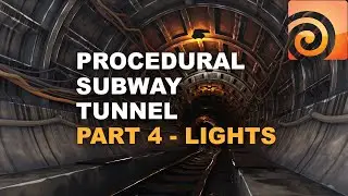 Houdini Procedural Subway Tunnel 04 - Lights