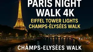 Paris Night Walk 4K &ndash; Eiffel Tower Lights, Seine River & Champs-&Eacute;lys&eacute;es | DJI Osmo Pocket 3