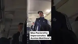 Max Pacioretty impersonates Auston Matthews #torontomapleleafs #austonmatthews #nhl