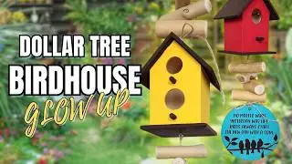 I Turned 3 Dollar Tree Birdhouses Into THIS! 🌿 Easy Hanging Garden Decor DIY