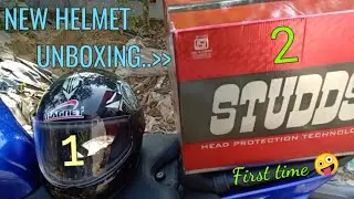 NEW HELMET UNBOXING FOR MY FIRST DREAM BIKE,,R15V3 BS6