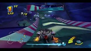 Crash Tag Team Racing PS2 Deep sea Driving 9 Laps N GIN