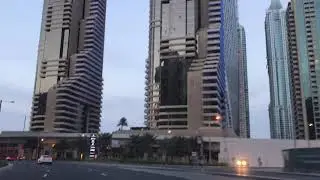 Dubai marina winter view