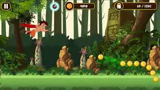 chota bheem running race game, chota bheem running race