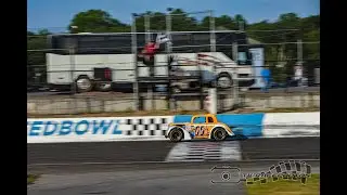 waterford speedbowl dylan freeman legend feature race onboard (DNF crash)