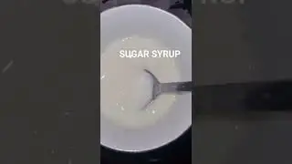 YUMMY SUGAR SYRUP MAKING RECIPE #sugar #bakingcake  #cakerecipes #creamtart   #cake #sugarcake