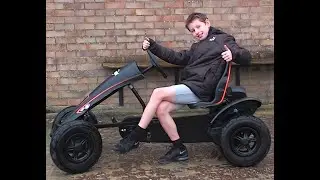 a ride with tommy on his size XXL berg go kart #toys #drive #kid