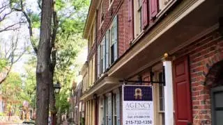 200-300 Block of Delancey St in Society Hill, Philadelphia PA