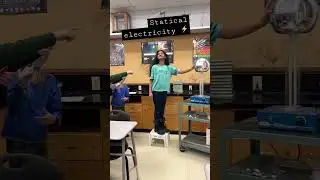 Static Electricity Demo!#sahasra #viral #foryoupage #foryou # #trending #staticelectricity #school