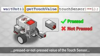 Forward until touch (EV3 Rembot physical robot)