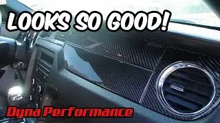 AMAZING Carbon Fiber Dash Kit for 10-14 Mustangs! - Dyna Performance