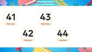 Ch 15 | Ace Publishing House | Math Pre Primer | LKG | Numbers 41 to 45 |  For children