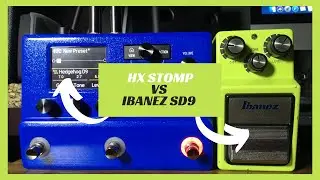 Line6 Helix HX Stomp Hedgehog D9 (Maxon) 🎧 Vs 🎧 Ibanez SD9 Sonic Distortion 🎸