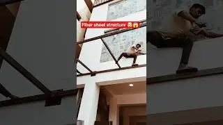 polycarbonate sheet structure 🤯😱 #roofing #shorts #fabrication #skylight #diyroofing #youtube