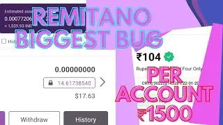 REMITANO BIGGEST LOOT|| PER ACCOUNT ₹1500😲 || FREE MINING APP|| THE EARNING STORY