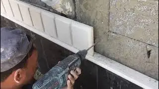 How to stone clips installation and cladding | Saudi Marble lagany ka tariqa #part1 #viral #shorts