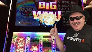 HOT HIT RAINBOW RICHES 7S BIG WIN!!!