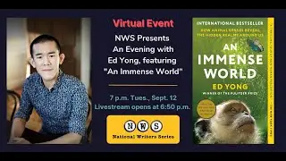 NWS Presents: An Evening with Ed Yong, featuring 