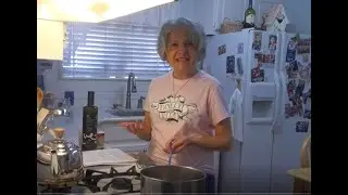 Arancini cooking with Lucia