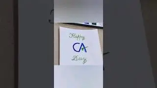 Ca Day poster | Ca Day celebration | CA day Art | CA day paper craft | CA Day 2 minutes drawing card