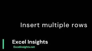Insert multiple rows