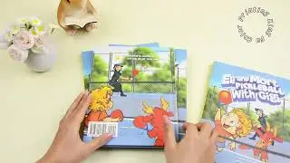 A5 customized hardcover children book with matte dust jacket, quality feel