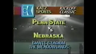 1983-08-29 Nebraska Cornhuskers vs Penn State Nittany Lions