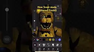 How Scott made Withered Freddy #goldenfreddy #picsart #fyp