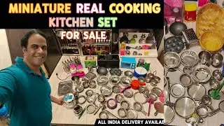 Miniature Real Cooking Kitchen Set 🔥 Shop Manasvini Fancy Store | All India Delivery