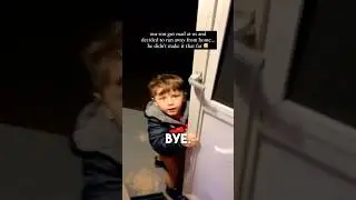 Он пытался сбежать из дома.. 😂