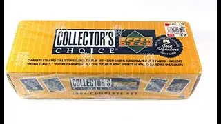 Opening 1993 Upper Deck Collector's Choice Baseball Sealed Set