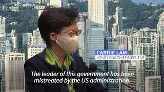 Carrie Lam cries foul at being 'mistreated' over US sanctions targeting her and 10 officials