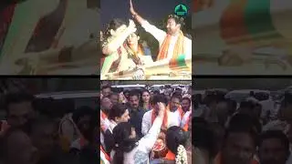 BJP LS Candidate from the Secunderabad constituency G Kishan Reddy, actress Khushbu hold roadshow