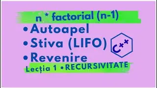 Ce este recursivitatea? Factorial explicat pas cu pas în C++