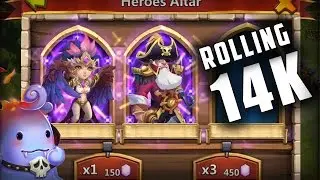 Castle Clash : Rolling 14k F2p Gems