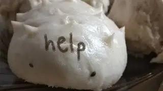 making Steamed Red Bean Buns (hedgehog shaped jjinppang)
