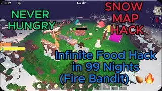 Infinite Food Hack in 99 Nights (Fire Bandit) 🍗🔥
