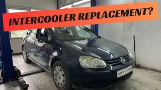 Замена интеркулера VW Golf 5