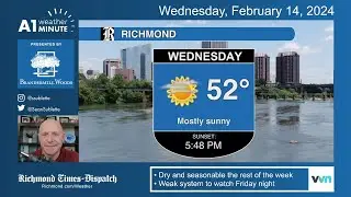 Sun returns, but potential Friday night snow. Meteorologist Sean Sublette has the Richmond forecast