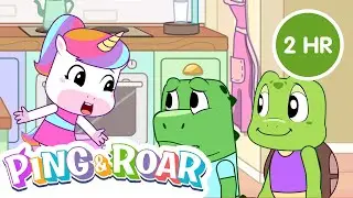 🐧🦁 Ping y Roar Compilaci&oacute;n de 2 Horas | Juegos, Diversi&oacute;n y Aprendizaje