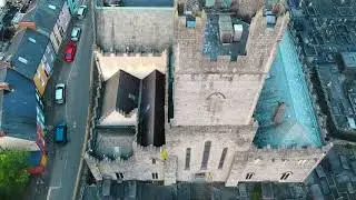 St. Mary's Cathedral Limerick drone view